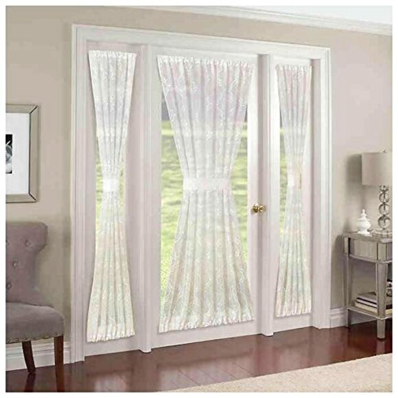 (1) Kensington Home Fashions Rod Pocket Sidelight OGEE  Panel - Picture 1 of 5